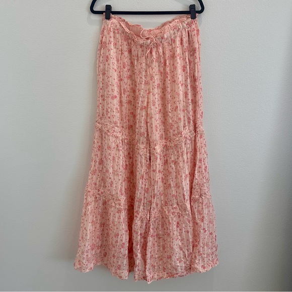 Free People Pink Floral Emmaline Pants - Picture 3 of 7